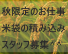 NEW＜短期限定＞お米の集荷スタッフ／岩手奥州市／給与前払いＯＫ/日祝休み✨/男性活躍中👌/給与前払いOK💰NO.03768251 イメージ